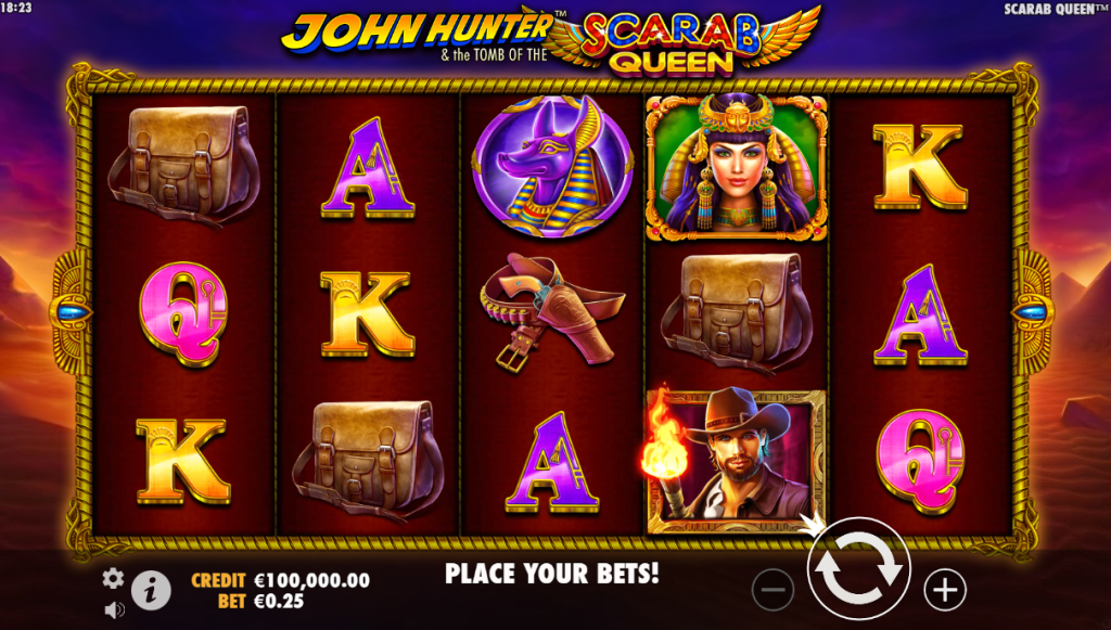 John Hunter and the Tomb of the Scarab Queen slot